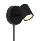 D'Lite Luz De Pared Trop Metal Arenoso Negro | Apta Para 1x GU10