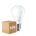 Multipack 10x Philips Corepro LED Bulbo E27 Pera Mate 8W 806lm - 827 Luz Muy Cálida | Reemplazo 60W