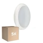 Multipack 5x Philips Plafón LED Techo/Pared Ledinaire WL070V Gen 2 Blanco 17W 1700lm - 830-840 CCT | 300mm - IP65